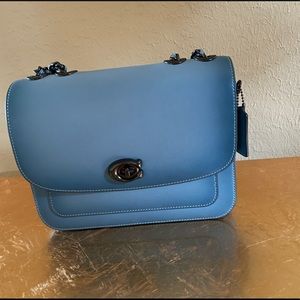 Blue Coach Shoulder Bag